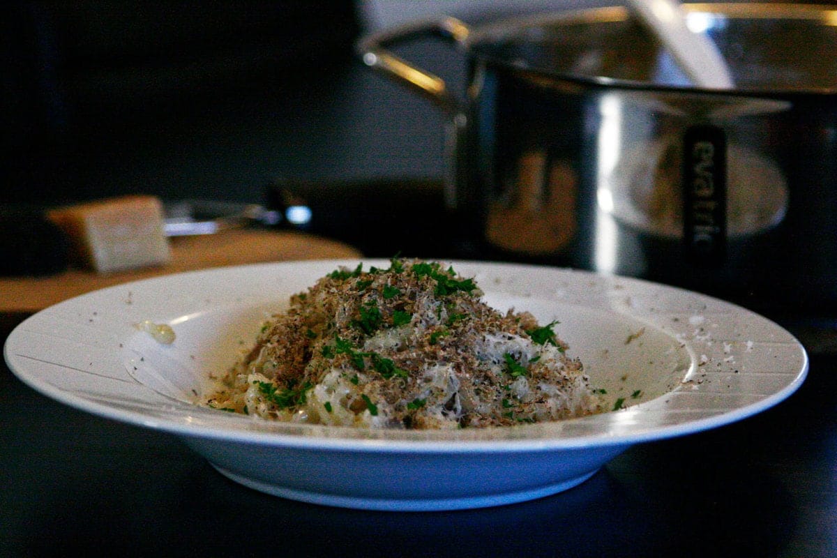 Svamperisotto med parmesan og trøffel