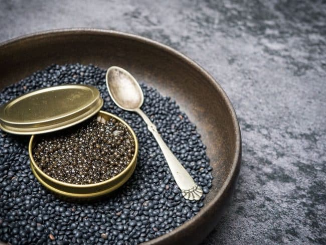 Anretningen af caviar en surprise