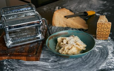 Pappardelle med Grana Padano sauce
